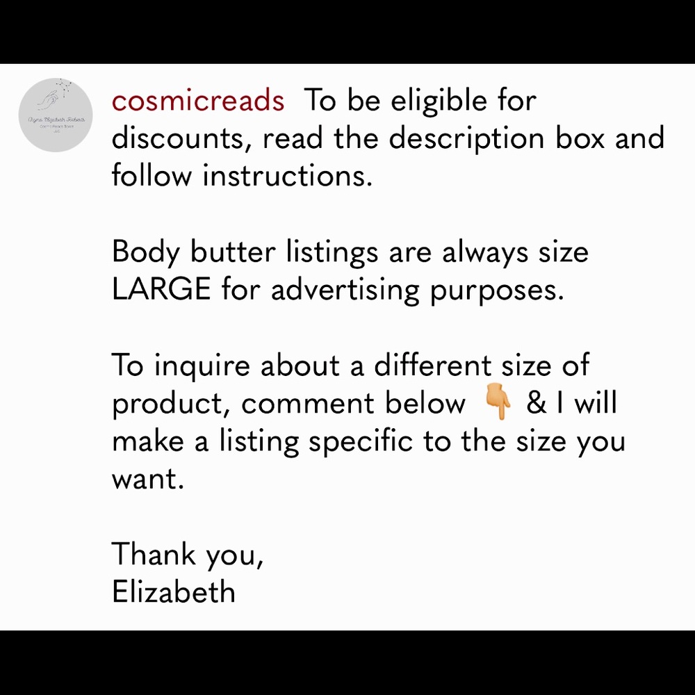 How can I be eligible for discounts and how can I inquire about specific sizes?
